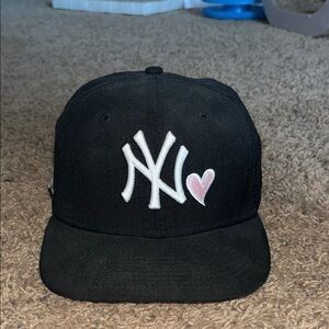 Black and Pink NYY hat